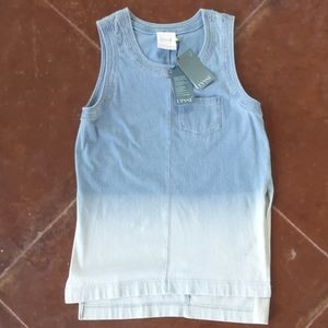 Lysse ombré bleach sleeveless tunic top